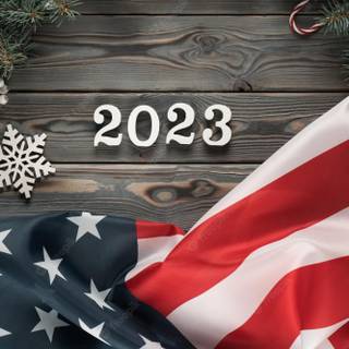 Vertical 2023 New Year wallpaper