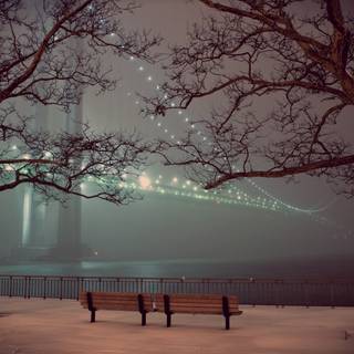 Calming winter wallpaper