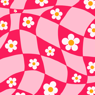 Preppy flower wallpaper