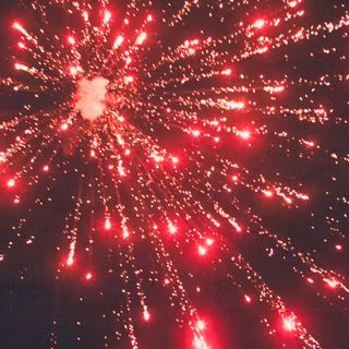 Red fireworks wallpaper