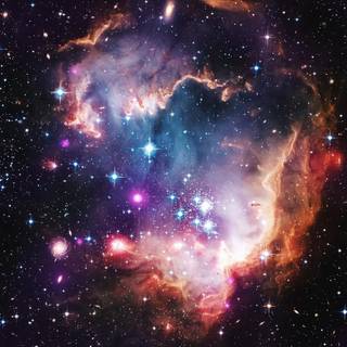 Irregular galaxy wallpaper