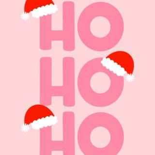 Preppy pink winter wallpaper