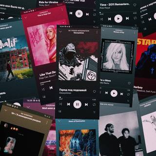 Music playlist wallpaper