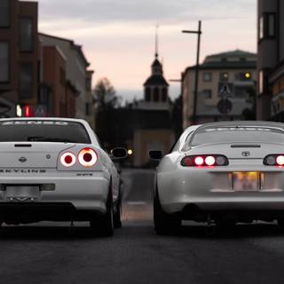Supra and Skyline wallpaper