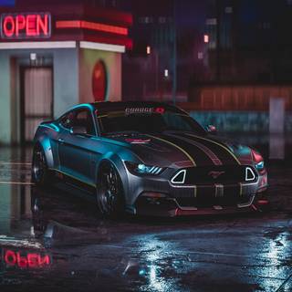 Widebody Mustang wallpaper