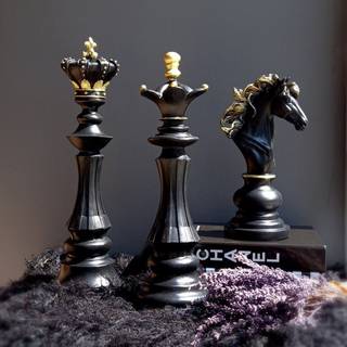 Golden chess horse wallpaper