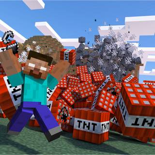 New Year Minecraft wallpaper