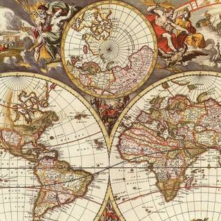 Old Indian map wallpaper