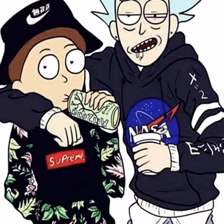 Rick and Morty Nike wallpaper