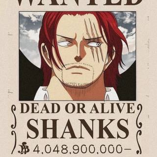 Shanks wanted poster wallpaper