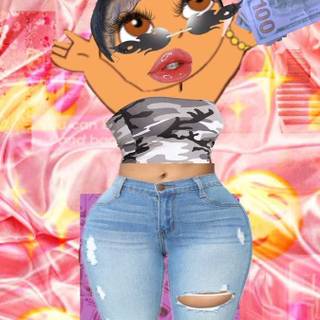 Funny baddie wallpaper