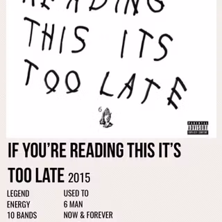 If You're Reading This It's Too Late wallpaper