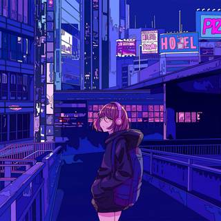 Aesthetic cartoon desktop 4k wallpaper