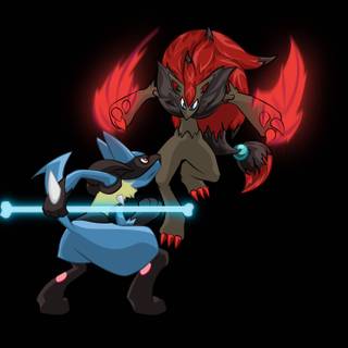 Red Lucario wallpaper