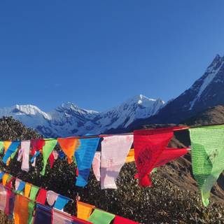 Tibetan prayer flags wallpaper