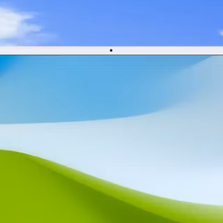 Windows XP default wallpaper