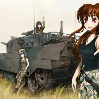 Military characters wallpaper