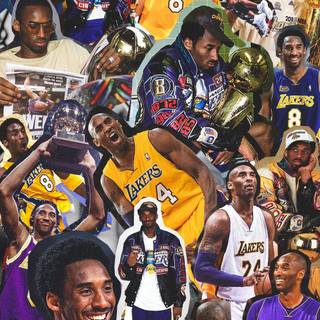 Basketball collage wallpaper