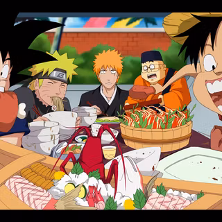 Naruto Luffy and Goku wallpaper