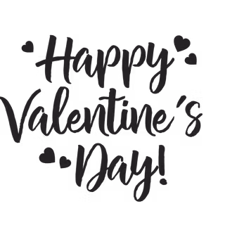 Happy Valentine’s Day cursive wallpaper