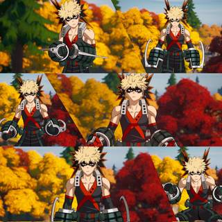 Katsuki Bakugo Fortnite wallpaper