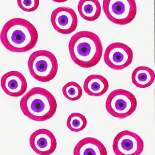 Evil eye pink wallpaper