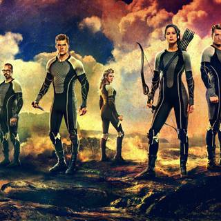 The Hunger Games characters wallpaper
