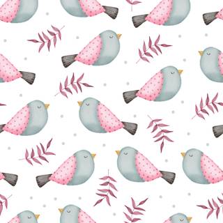 Valentine birds wallpaper