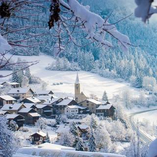 Switzerland winter desktop wallpaper