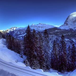 Switzerland winter desktop wallpaper