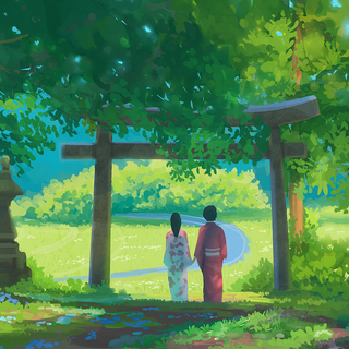 Digital art landscape wallpaper