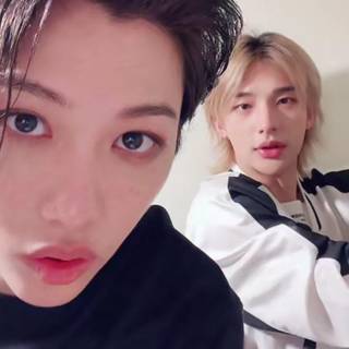 Hyunjin and Felix wallpaper