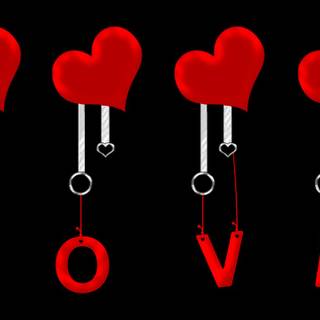 Valentine dark red wallpaper