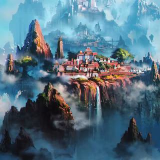 Anime landscape iPhone wallpaper