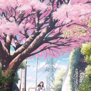 Anime landscape iPhone wallpaper