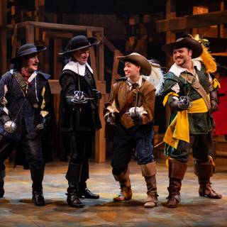 3 Musketiers musical wallpaper