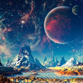 Planet landscape wallpaper