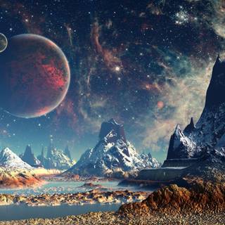 Planet landscape wallpaper