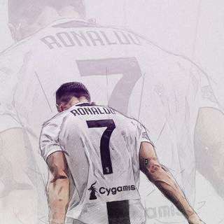 Ronaldo drawing wallpaper