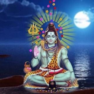 Mahadev and Krishna wallpaper