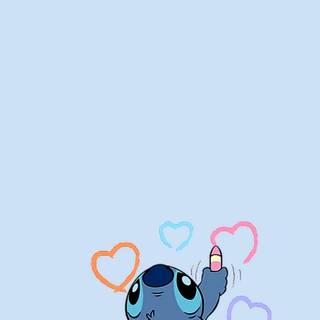 Blue Stitch wallpaper
