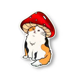 Mushroom cat wallpaper