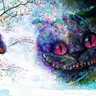 Mushroom cat wallpaper