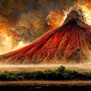 Mount Tambora wallpaper