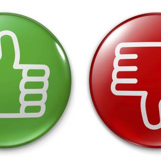 Thumbs up and thumbs down wallpaper