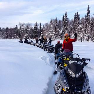 Snow machining wallpaper