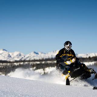 Snow machining wallpaper