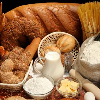 Wheat flour wallpaper