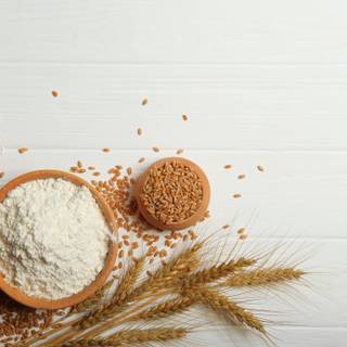 Wheat flour wallpaper