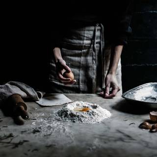 Wheat flour wallpaper